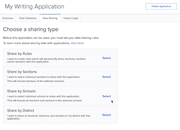 New look for sharing data
