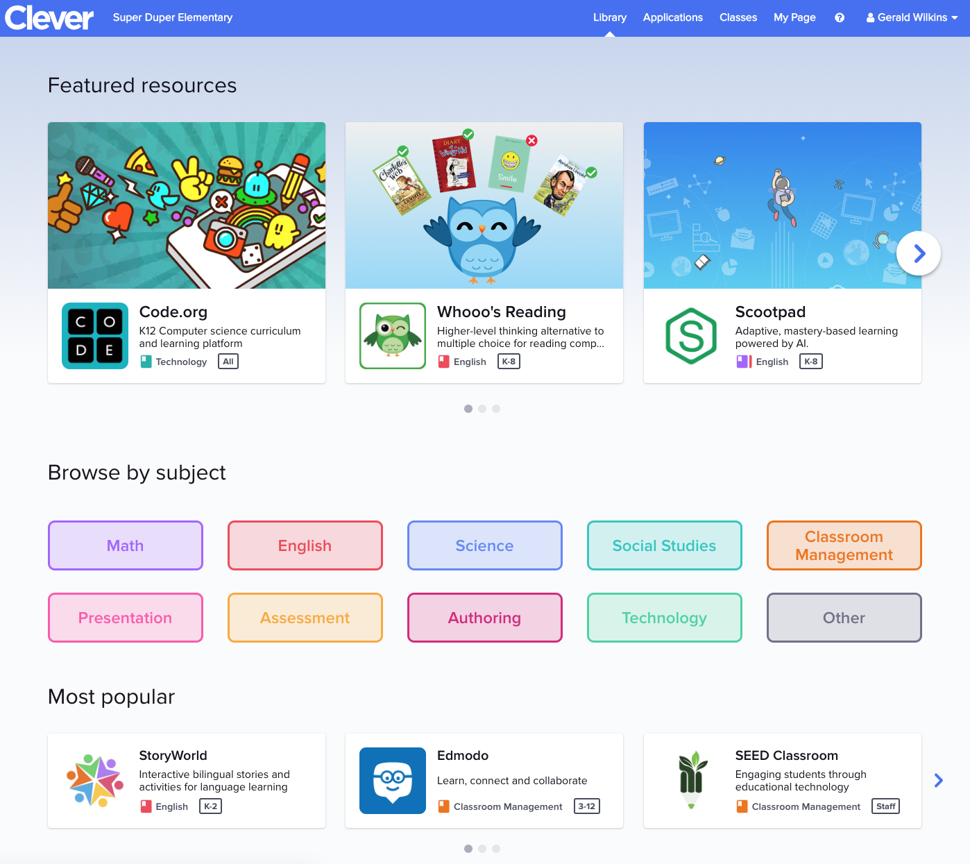 Announcing Clever Library: A new way for teachers to discover apps - Clever Blog